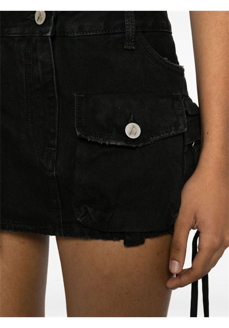 Black Fay cargo denim miniskirt - women THE ATTICO | 241WCS136D066100